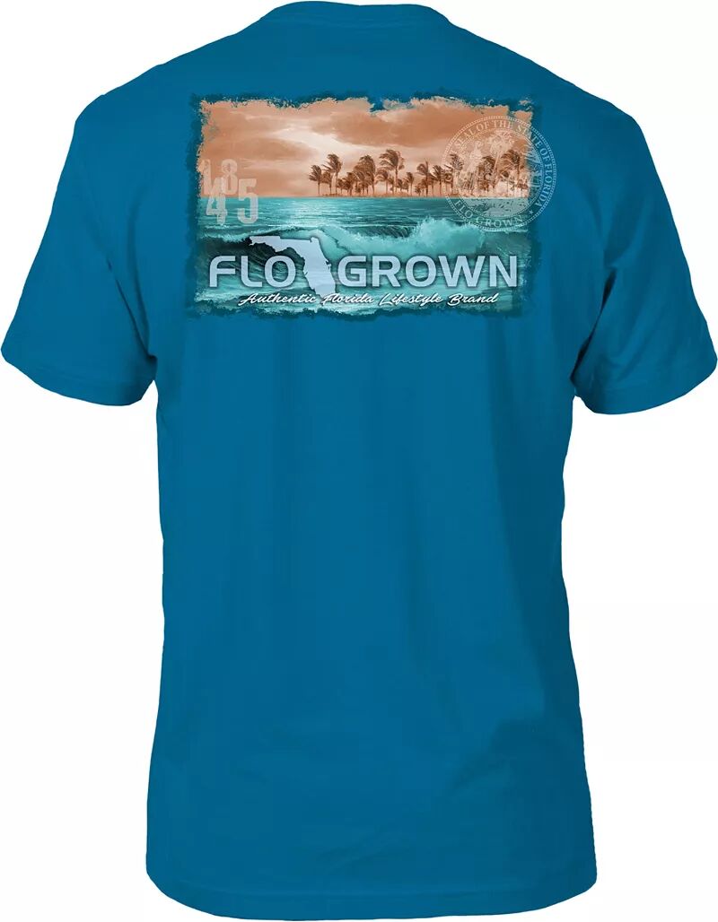 мужская футболка flogrown sunset fishing lake Мужская футболка Flogrown Tubular Dream, бирюзовый