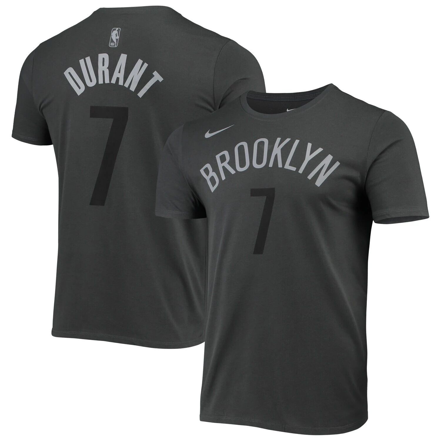 

Мужская серая футболка Nike Kevin Durant Brooklyn Nets Icon Performance