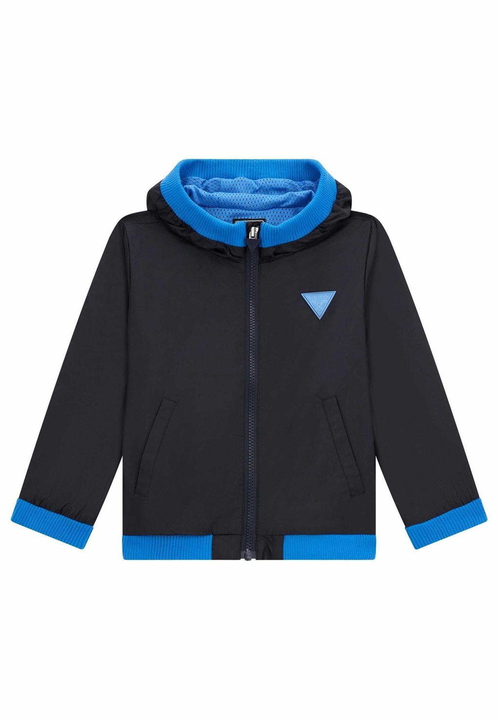 Куртка демисезонная MIT KLEINEM LOGO-DREIECK Guess, цвет blau