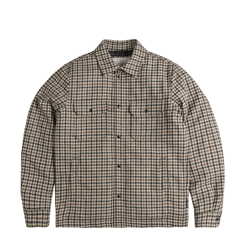 Рубашка Alaskan Wool Check Overshirt Woolrich, бежевый