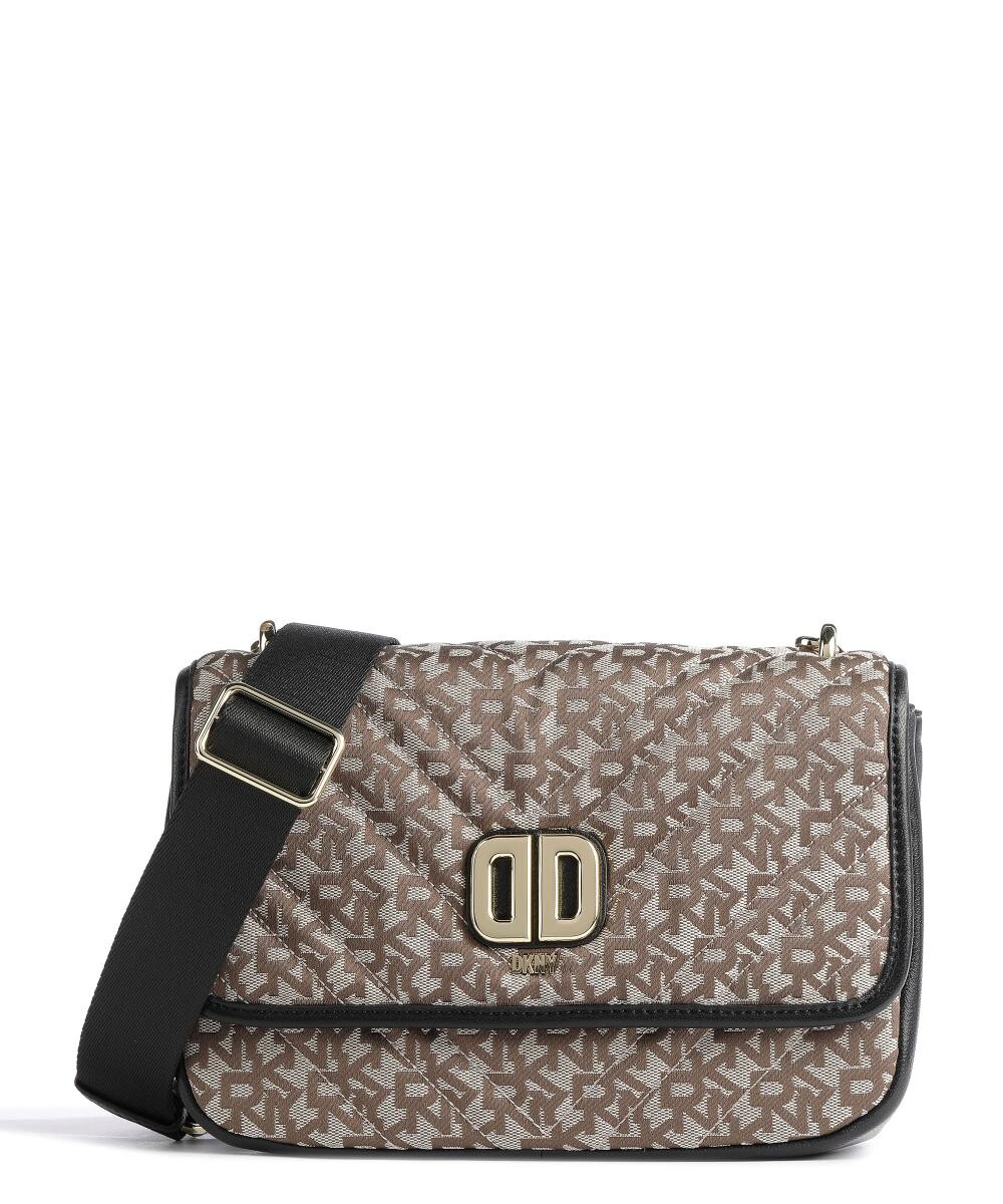 

Сумка через плечо Delphine полиэстер, кожа ягненка Dkny, бежевый
