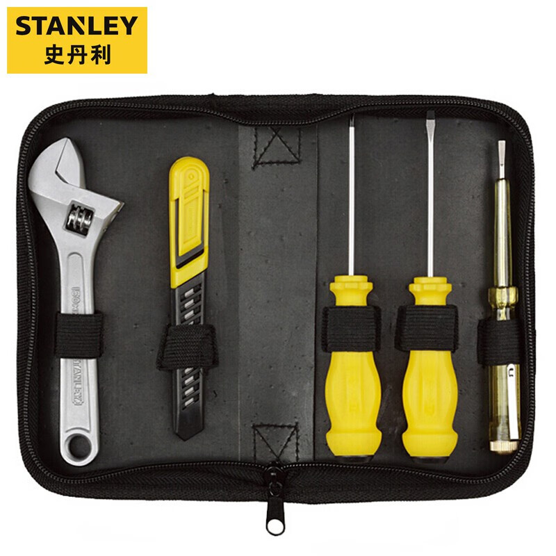 Stanley LT-068-23 Подарочный набор инструментов из 5 предметов, отвертка, разводной гаечный ключ, тестовая ручка, набор универсальных ножей