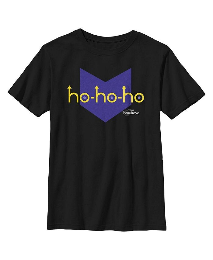 

Детская футболка Hawkeye HoHo-Arrow Icon для мальчиков Marvel, черный