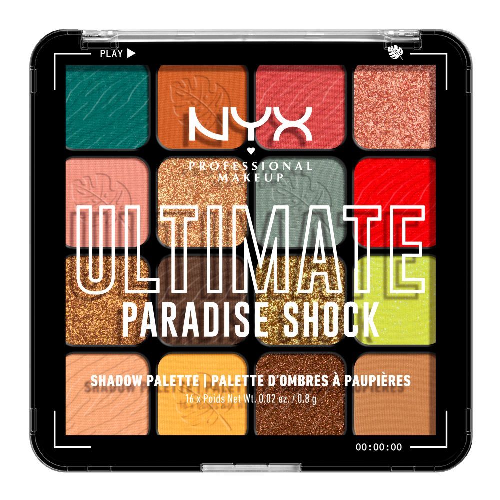 Тени для век Nyx Ultimate Shadow Palette Tropic Shock, 1 шт