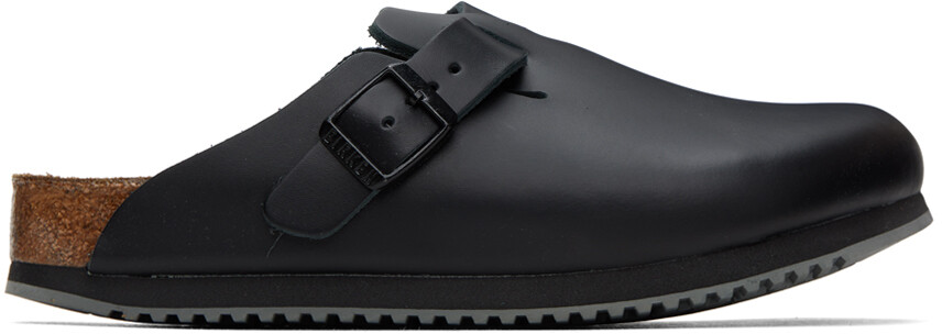 

Черные лоферы Birkenstock Regular Boston Super Grip