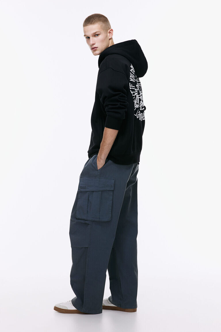 

Свободные брюки-карго H&M, синий