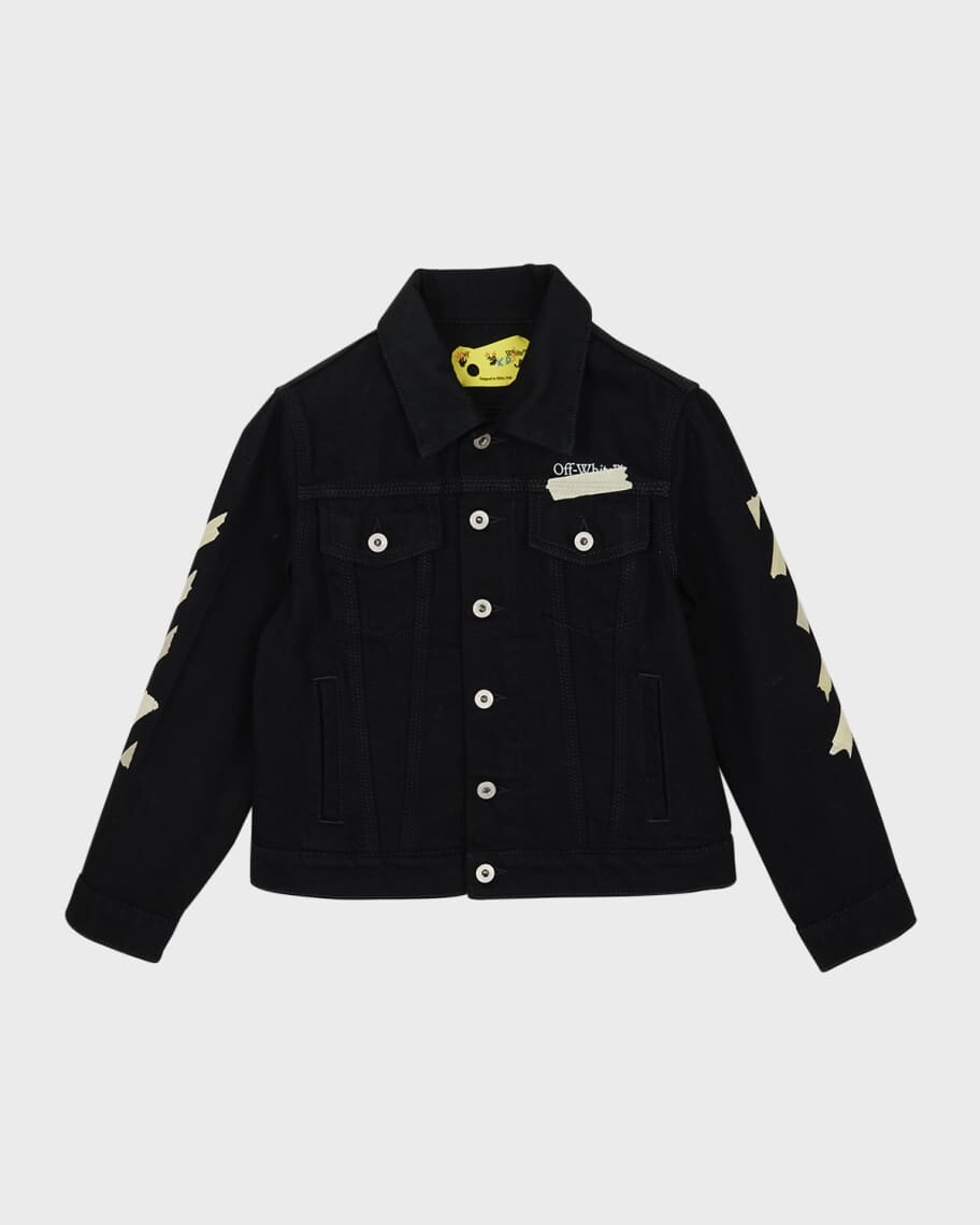 

Джинсовая куртка Paper Tape Arrow для мальчика, размер 4–12 Off-White