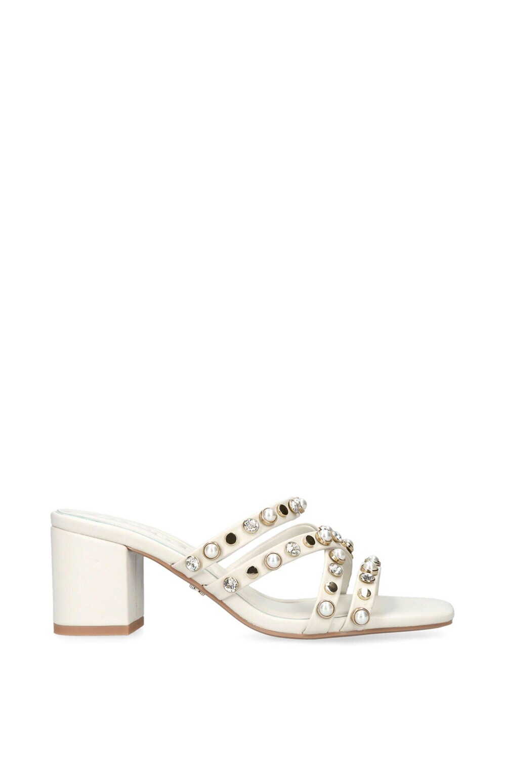

Кожаные туфли на каблуке «Precious Block» Carvela, белый