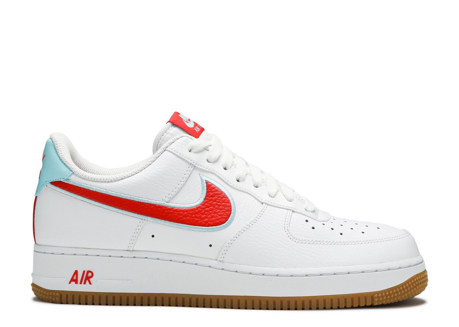 

Кроссовки Nike Air Force 1 Low 'White Chile Red', белый, Белый;серый