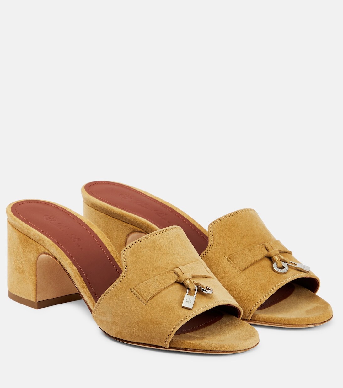 

Замшевые мюли Summer Charms Loro Piana, коричневый