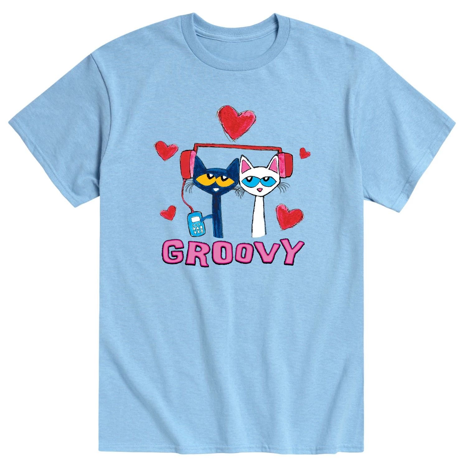 

Мужская футболка Pete the Cat Groovy Love Licensed Character