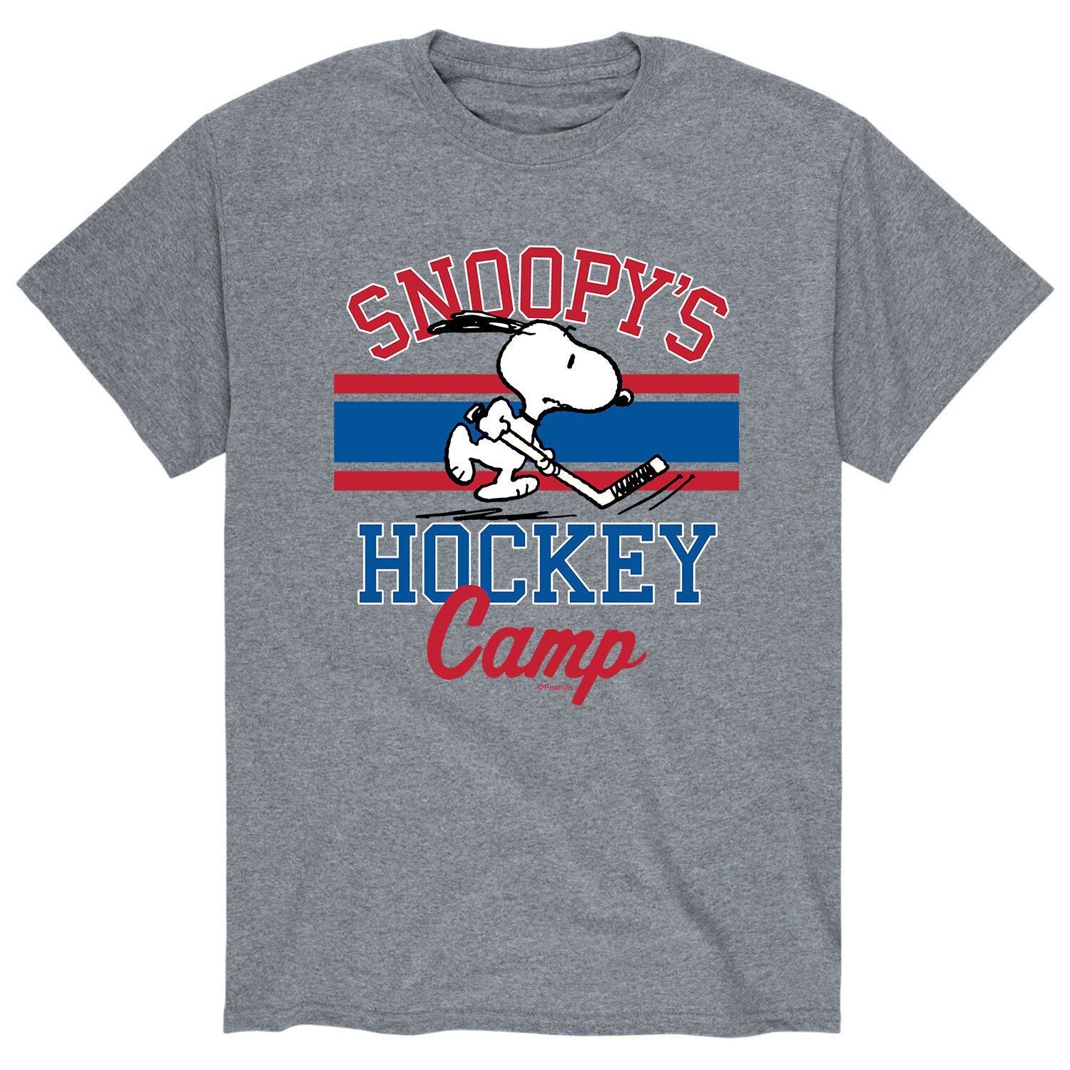 

Мужская футболка арахисового цвета "Snoopy's Hockey Camp" Licensed Character