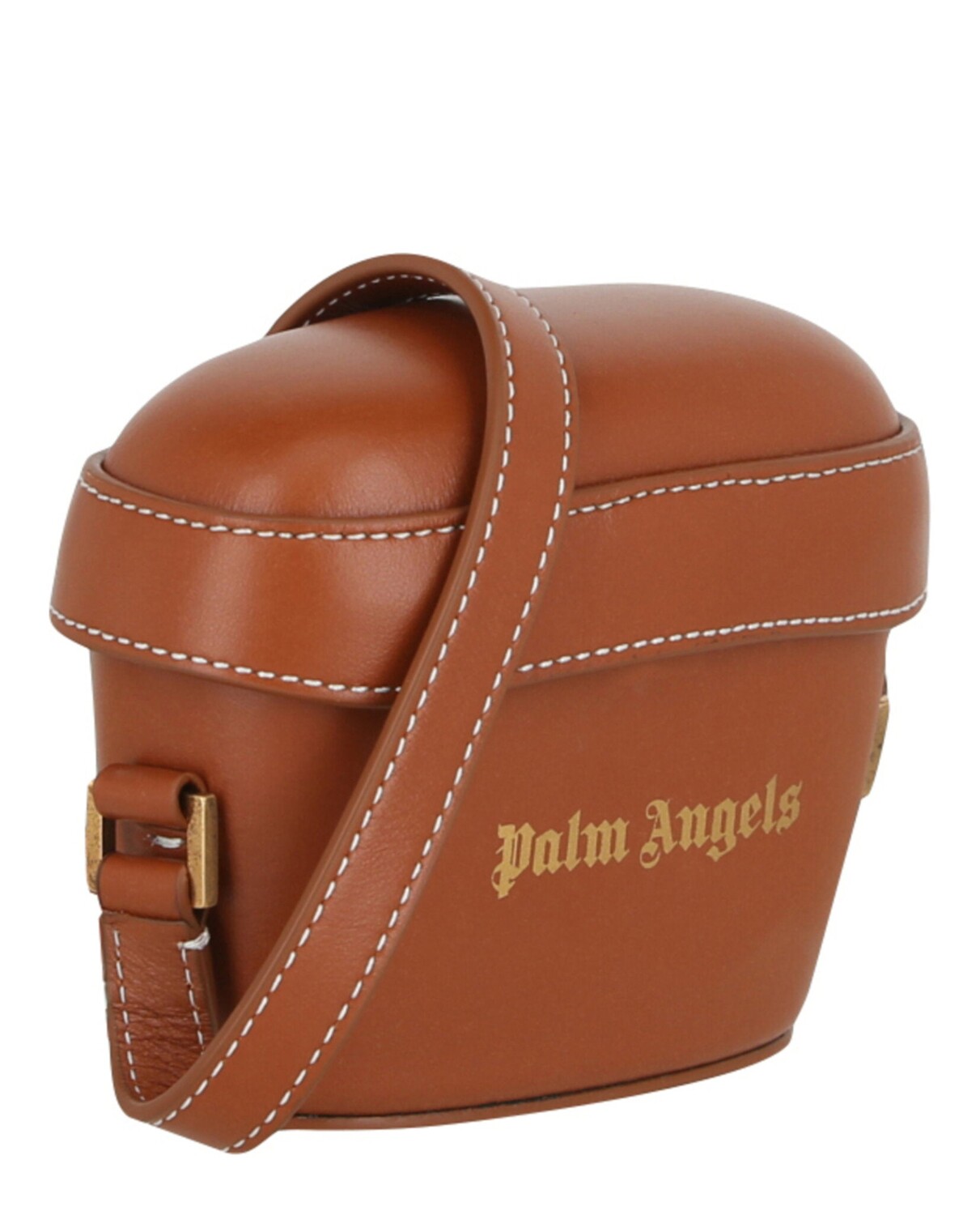 

Мини-сумка через плечо Palm Angels, коричневый