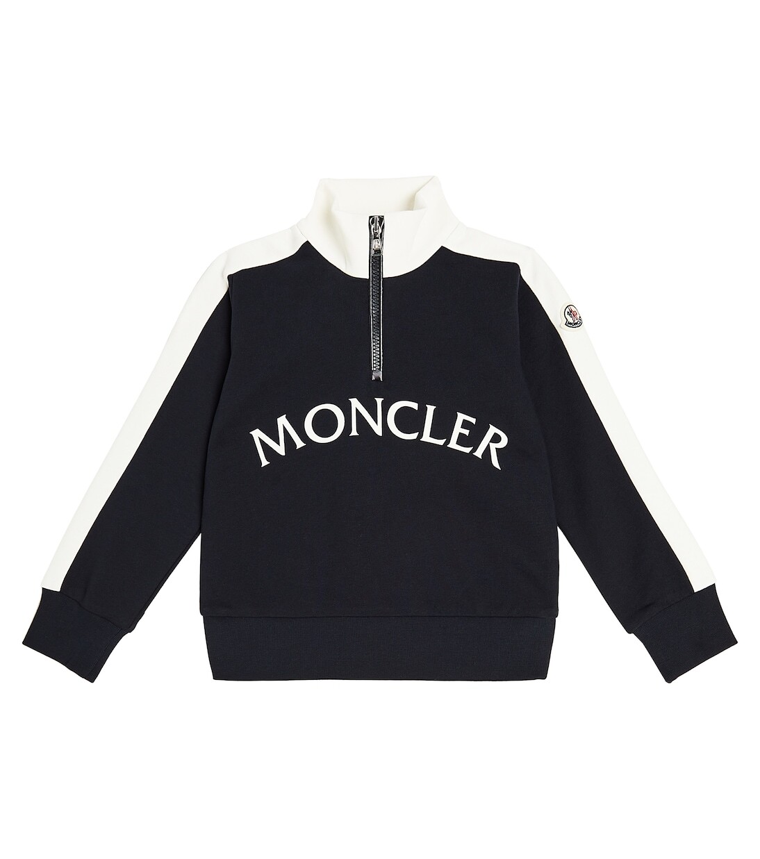 Хлопковый спортивный костюм Moncler Enfant, синий спортивный костюм moncler