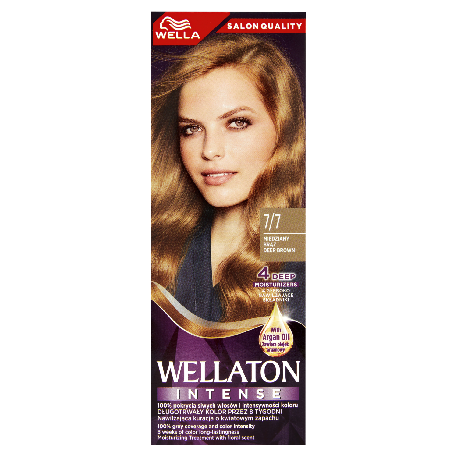 Краска для волос 7/7 медно-коричневый wella wellaton intense Wella Ton Intense, 110 мл крем краска для волос с аргановым маслом 7 1 средний блондинпепельный 100 мл