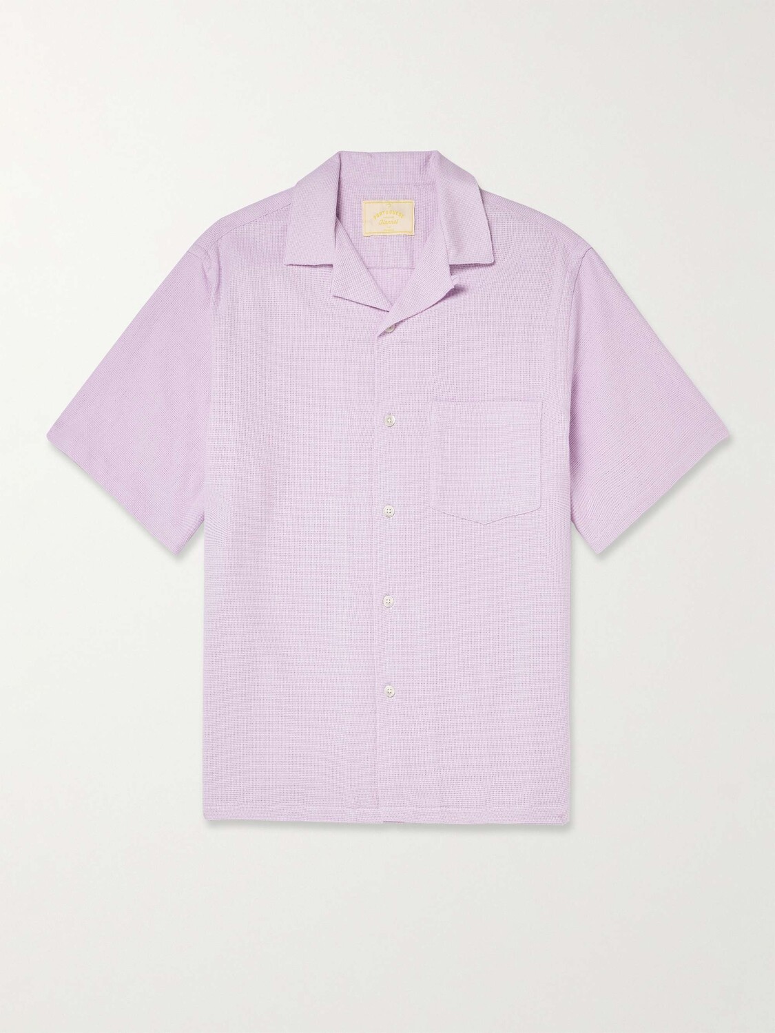 

Рубашка из хлопка-пике с трансформируемым воротником PORTUGUESE FLANNEL, фиолетовый