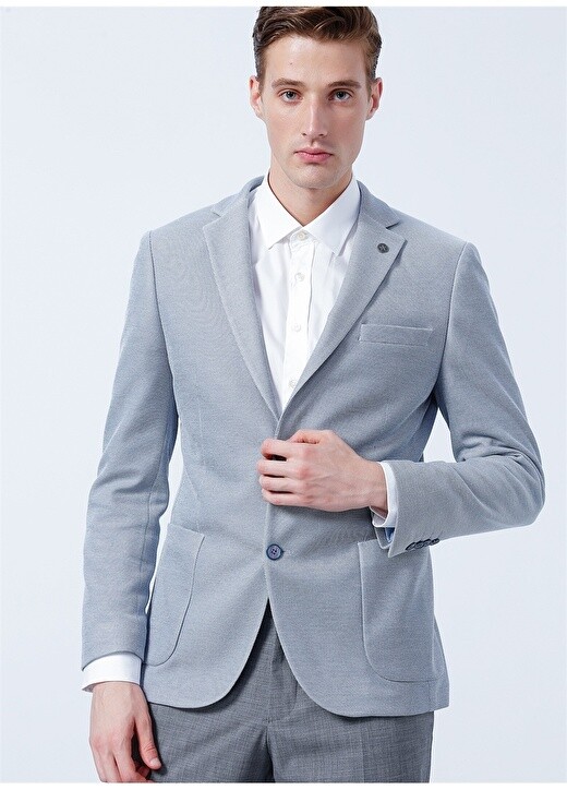 

Slim Fit синяя мужская куртка Altınyıldız Classic