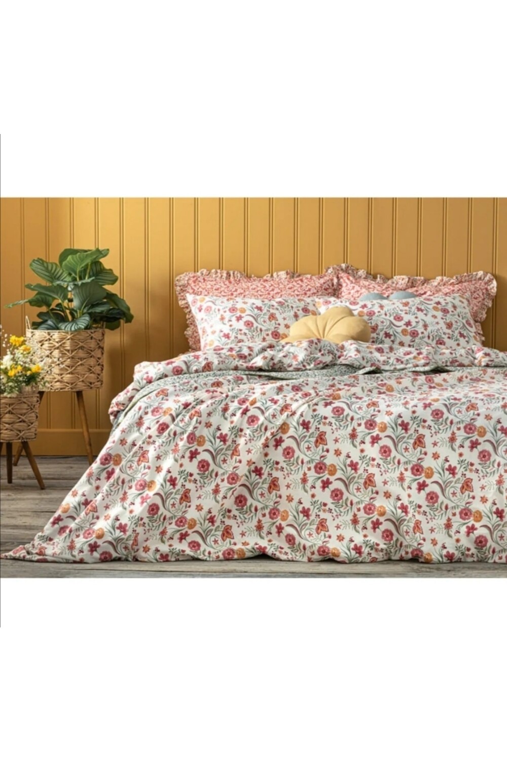

Комплект пододеяльников двойной English Home Blissful Garden, розовый
