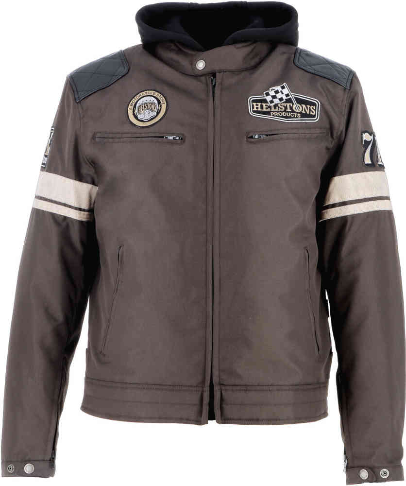 Мотоциклетная текстильная куртка Revolte Helstons, коричневый