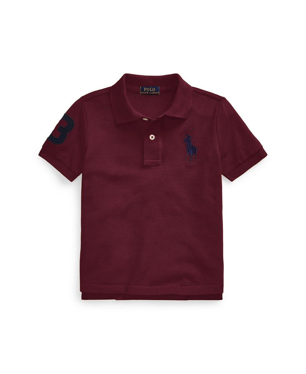 

Рубашка-поло из хлопковой сетки Big Pony для малышей и маленьких мальчиков Polo Ralph Lauren