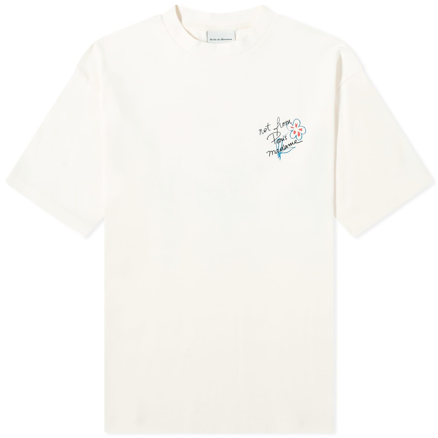 

Футболка Drôle De Monsieur Sketch Logo, цвет Cream