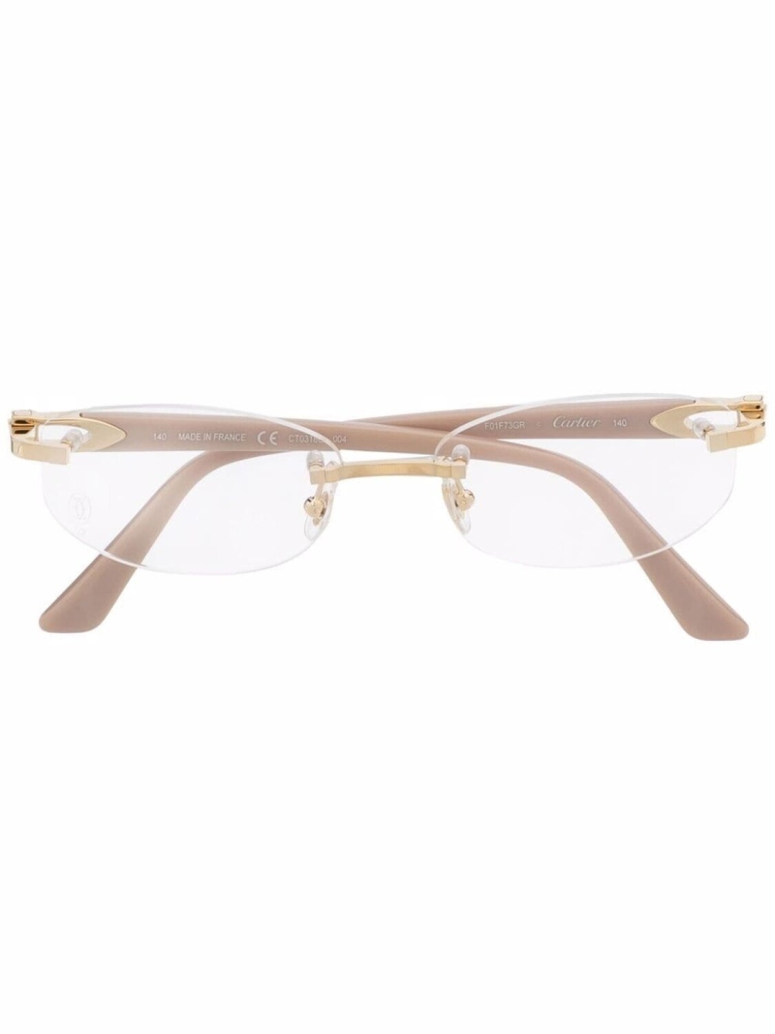 

Cartier Eyewear очки в круглой оправе, золотистый
