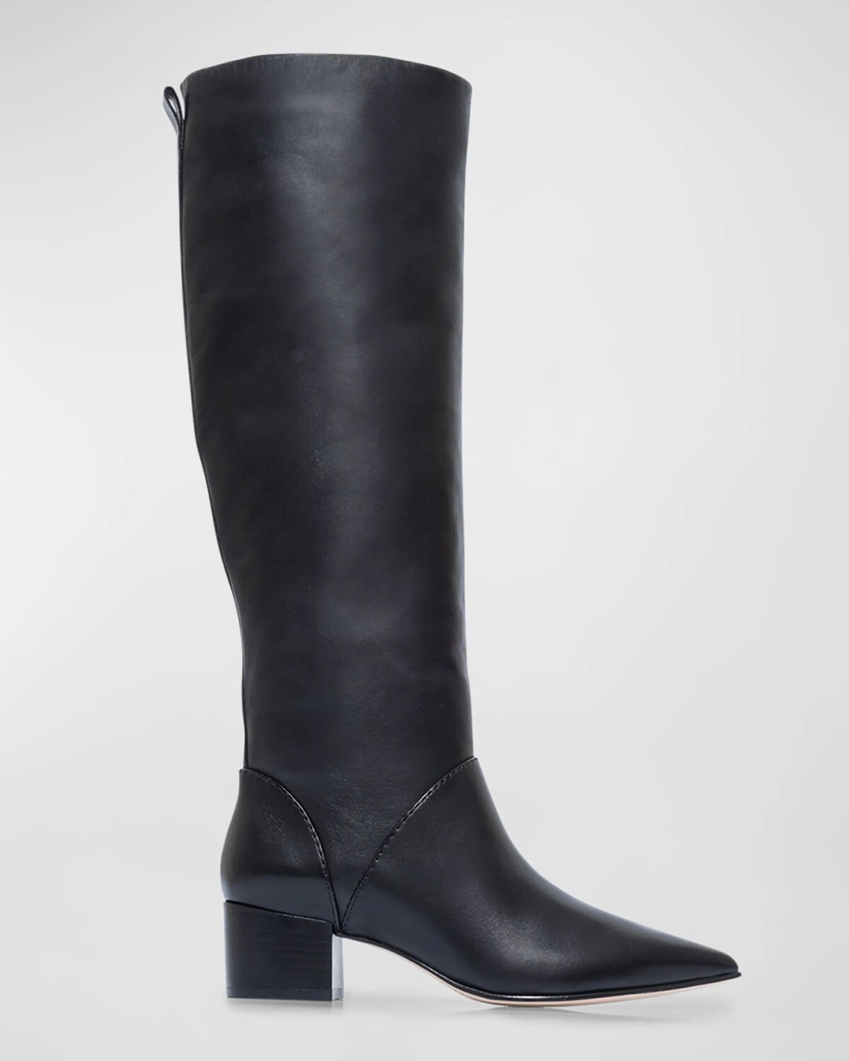 

Кожаные сапоги Milano с острым носком Bernardo, цвет Black Antique Calf