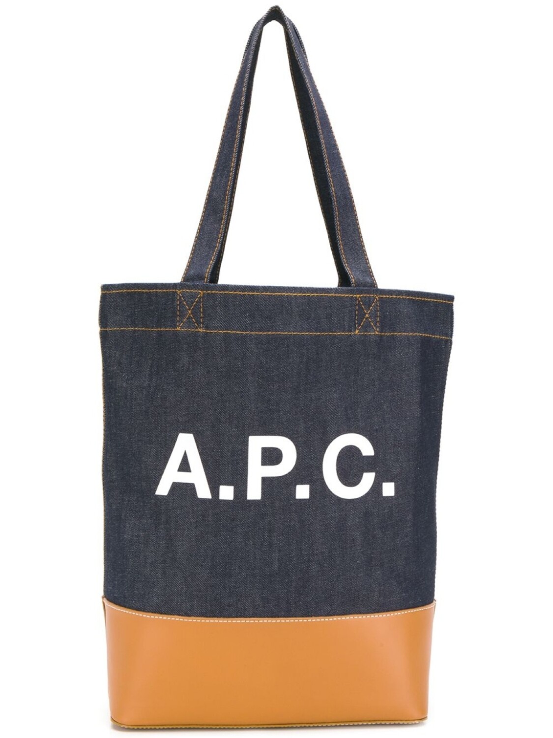 

A.P.C. сумка-тоут из денима с логотипом, синий