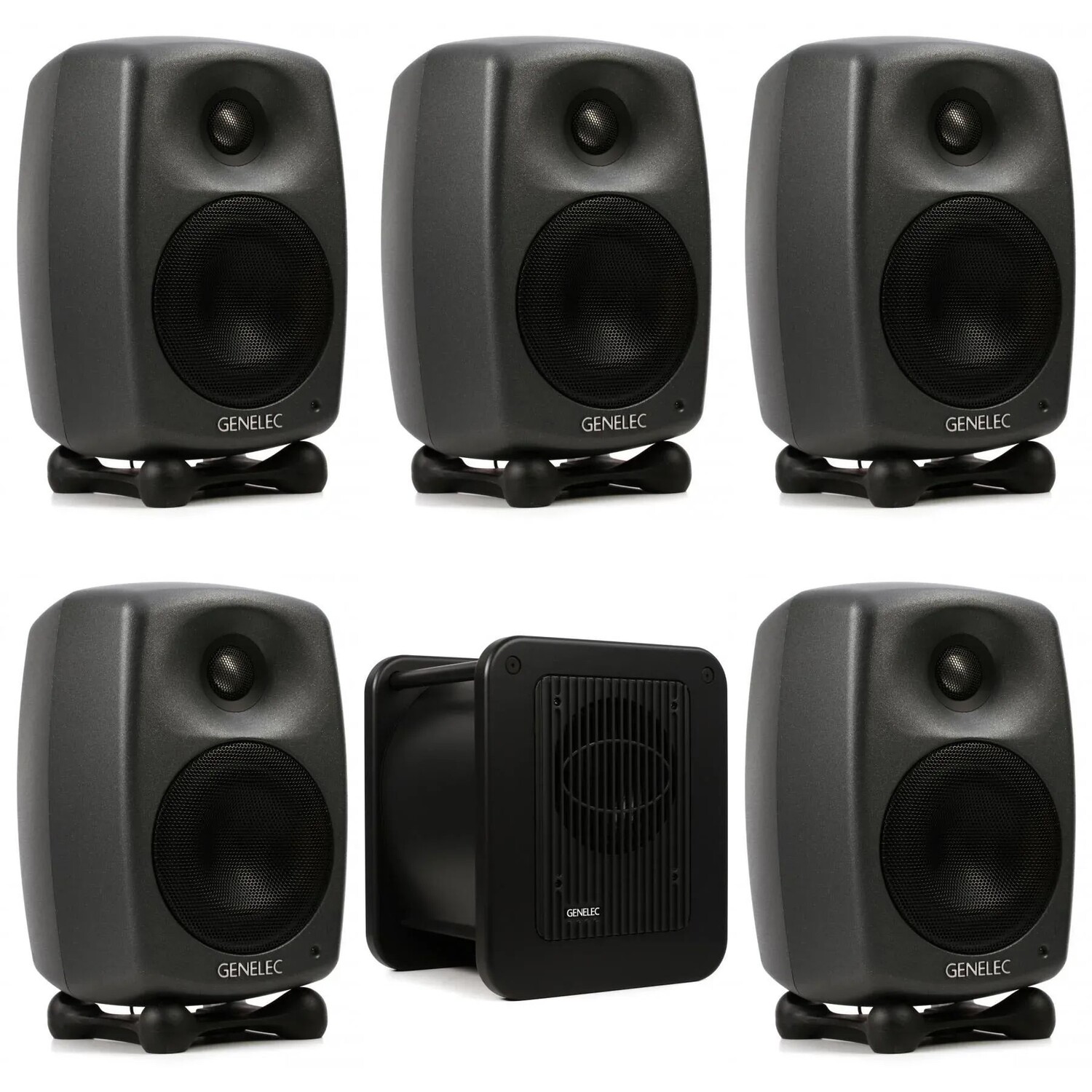 

Genelec 8020.LSE Espresso 4-дюймовая активная мониторная система 5.1 с сабвуфером