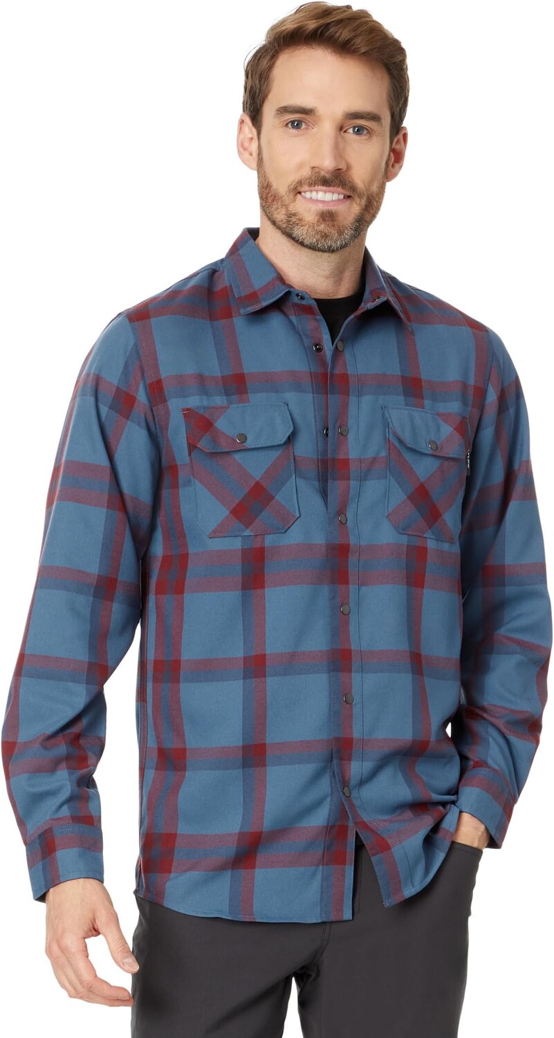 

Рубашка Handlebar Tech Flannel Flylow, цвет River/Redwood Plaid