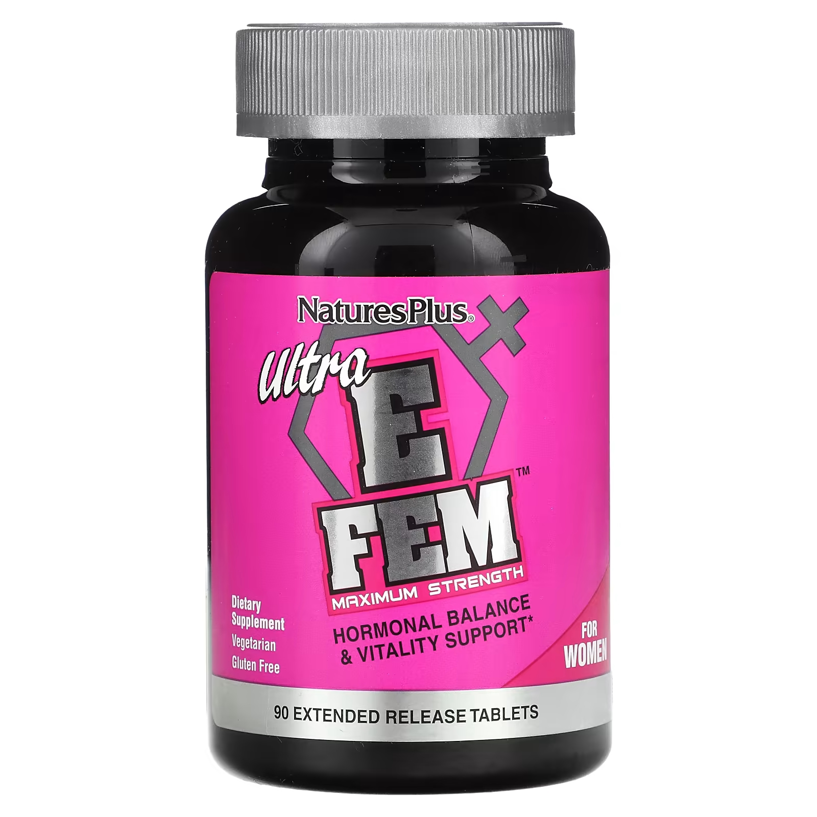 Пищевая добавка NaturesPlus Ultra E Fem для женщин, 90 таблеток naturesplus ultra e fem для женщин максимальная сила 90 таблеток пролонгированного действия