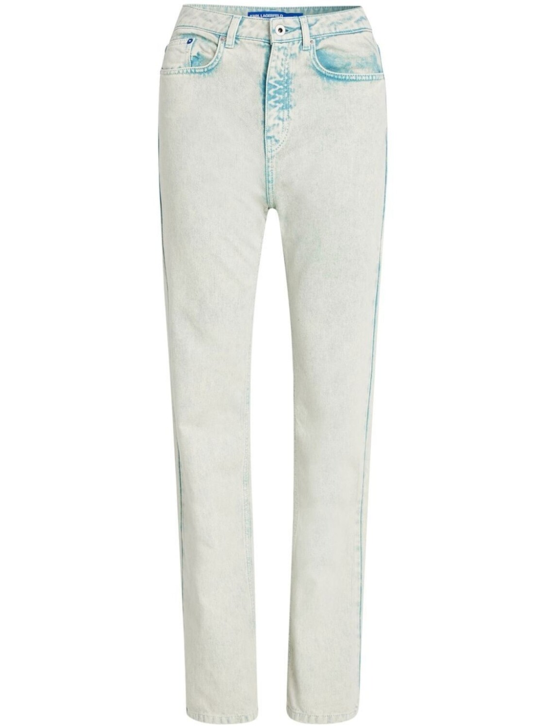

Karl Lagerfeld Jeans прямые джинсы с эффектом потертости, синий