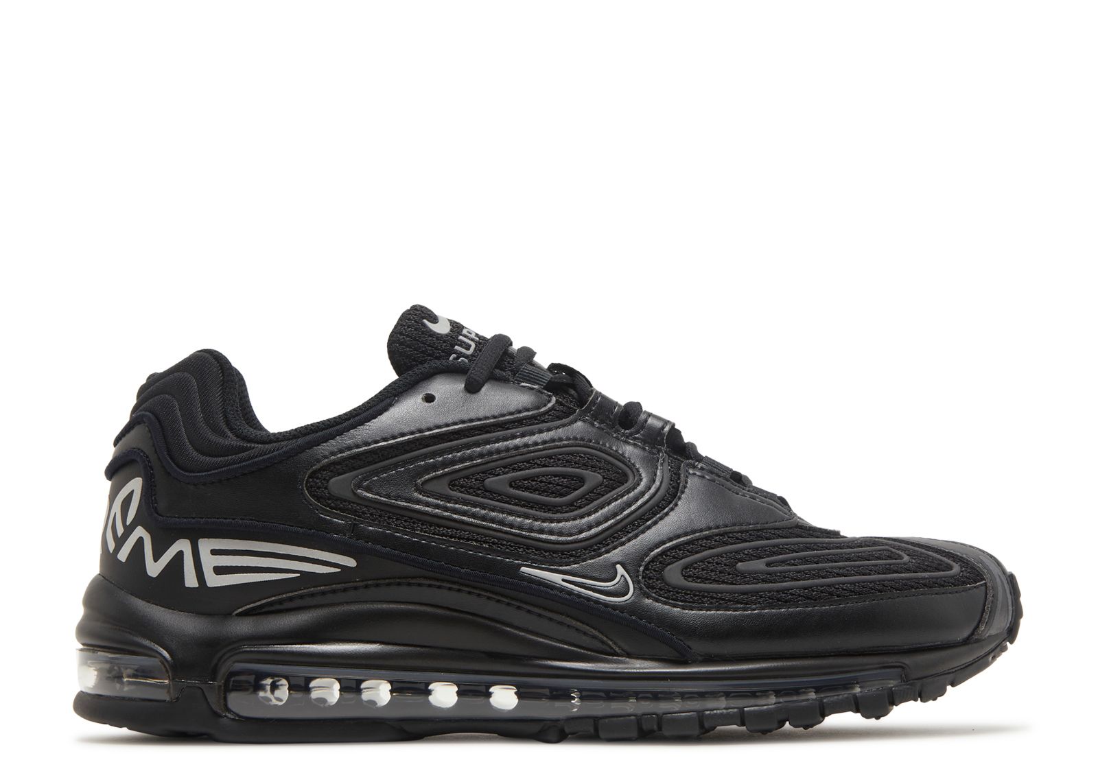 Кроссовки Nike Supreme X Air Max 98 Tl Sp 'Black', черный цена и фото