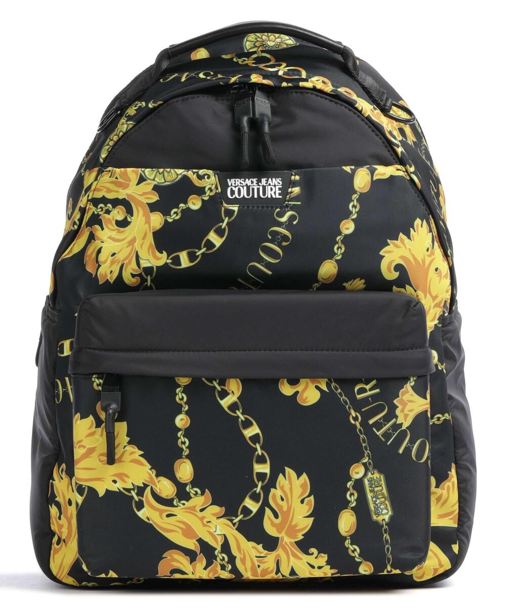 

Рюкзак Iconic с принтом логотипа, полиэстер, 13 дюймов Versace Jeans Couture, черный