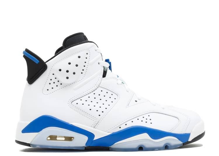 

Кроссовки AIR JORDAN 6 RETRO 'SPORT BLUE' 2014, белый