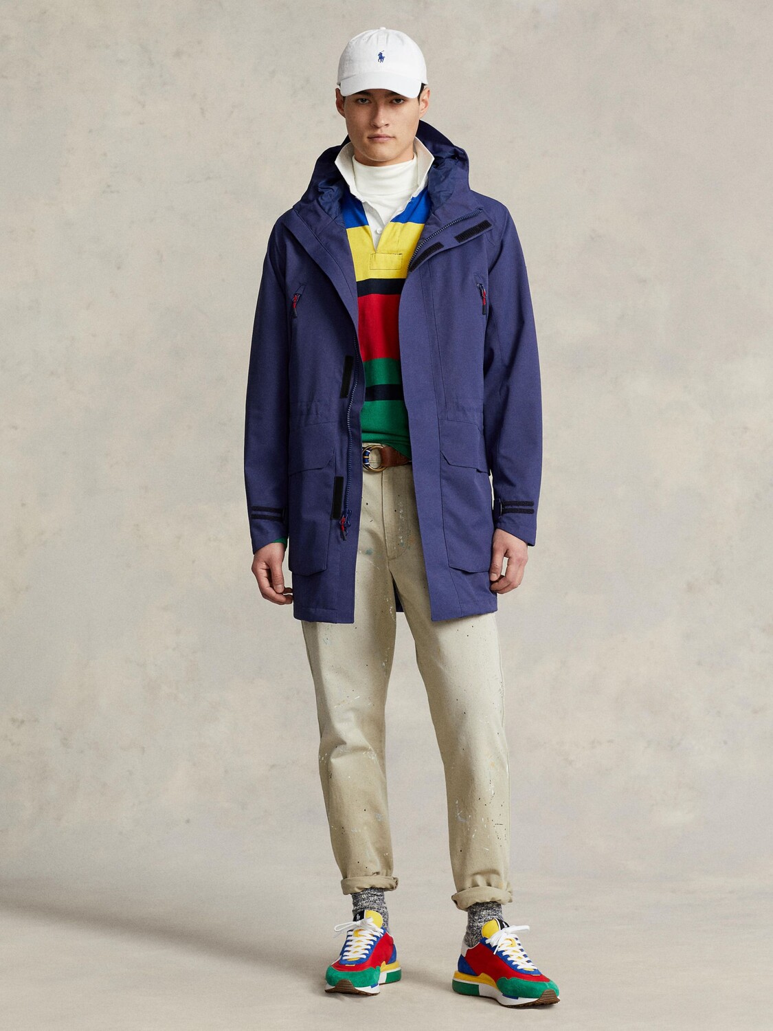 

Прогулочная куртка на подкладке Polo Ralph Lauren Creston, темно-синий Boathouse