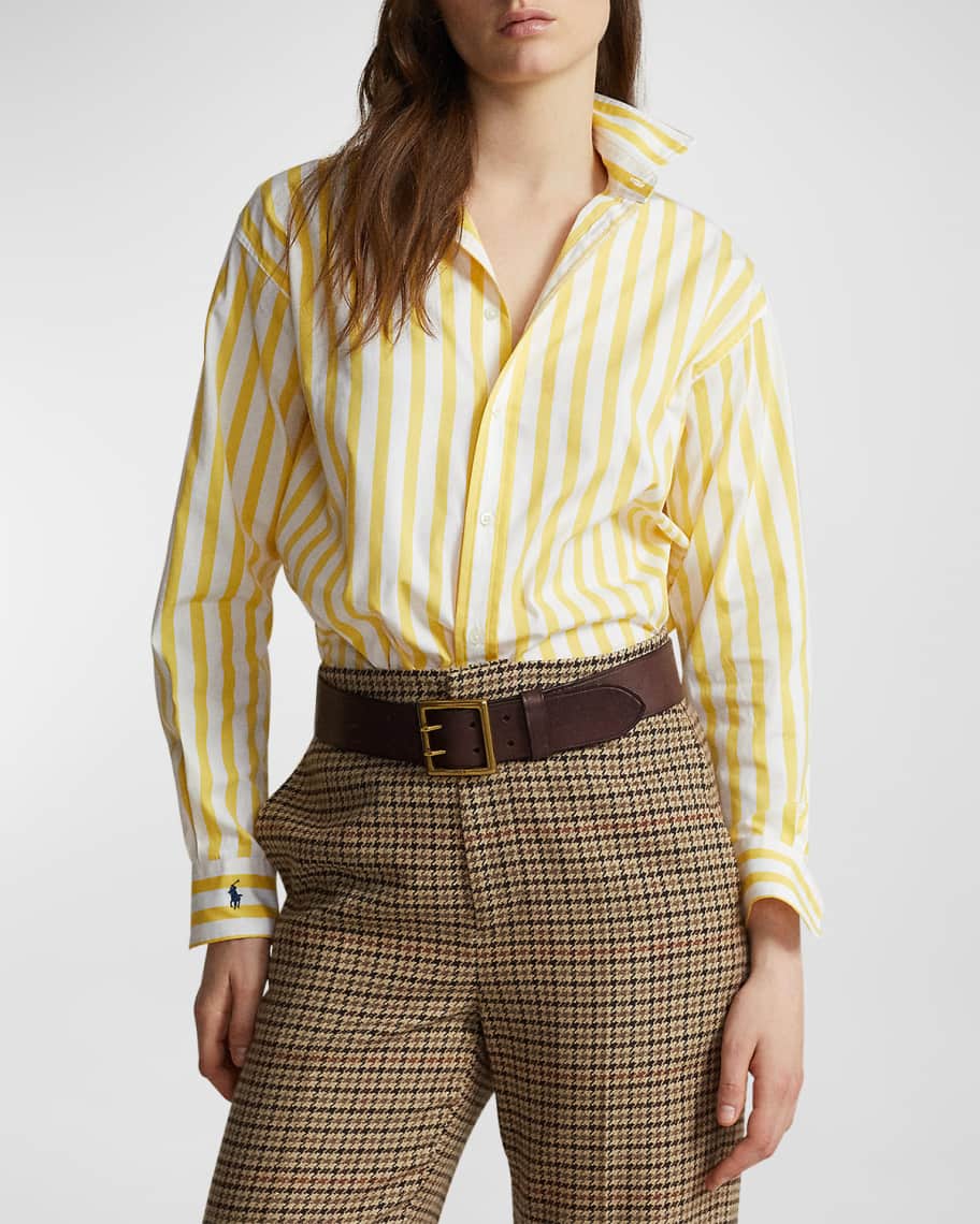 

Полосатая хлопковая рубашка Polo Ralph Lauren