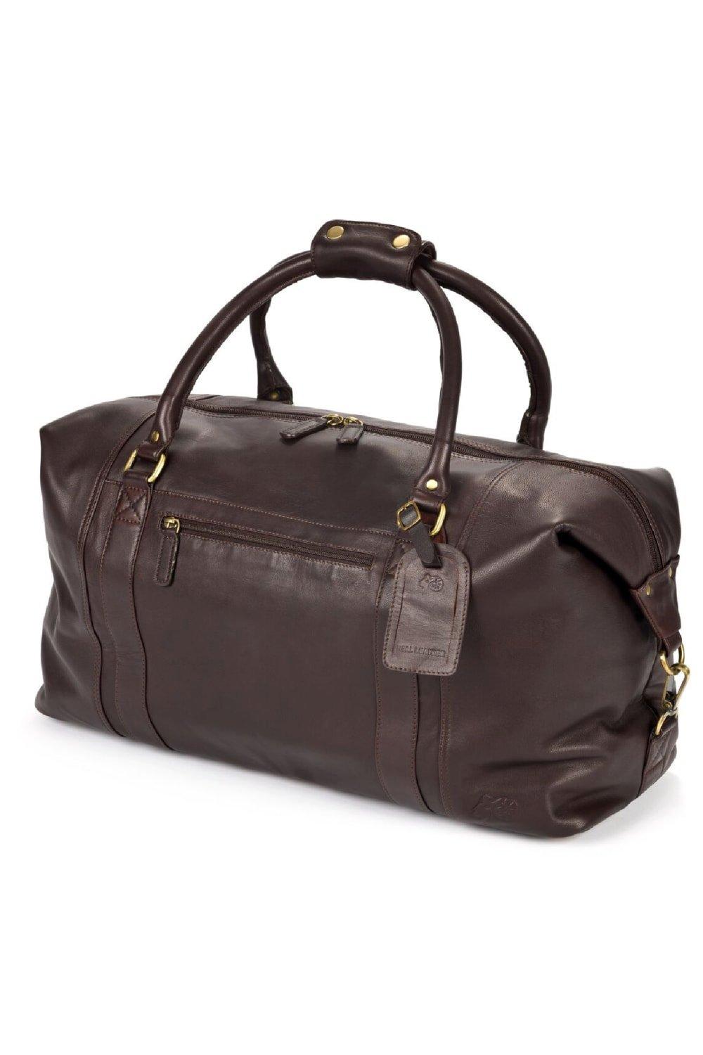 Большая дорожная сумка Eastern Counties Leather, коричневый кожаный рюкзак ross с потертостями eastern counties leather коричневый
