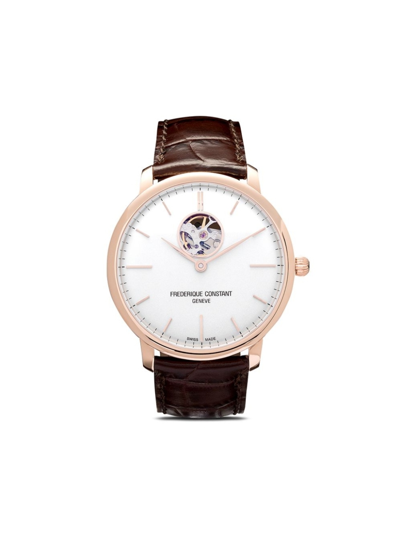 

Frederique Constant наручные часы Slimline Heart Beat Automatic 40 мм, серебристый