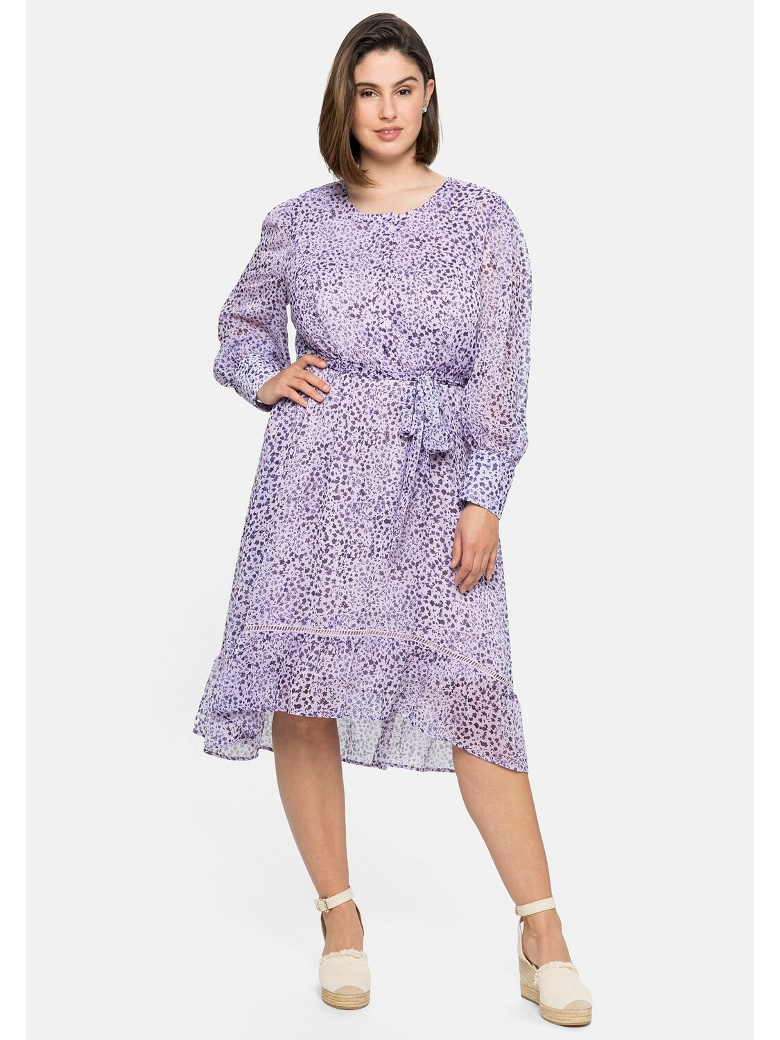 

Платье sheego Chiffon, цвет lavendel bedruckt
