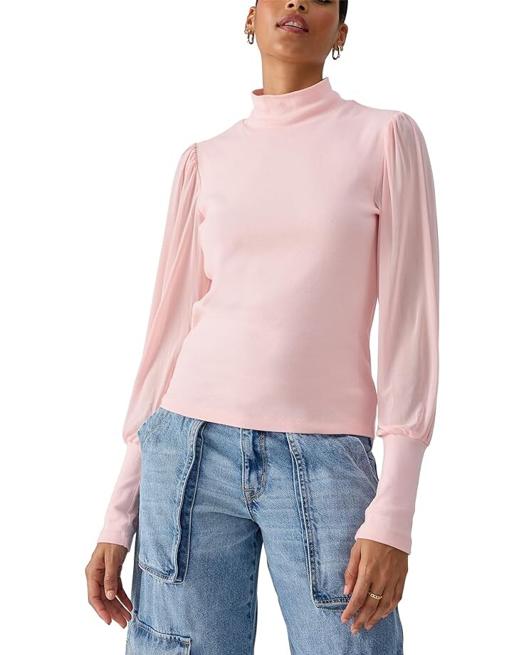 

Топ Sanctuary On My Mind Mesh Sleeve, розовый