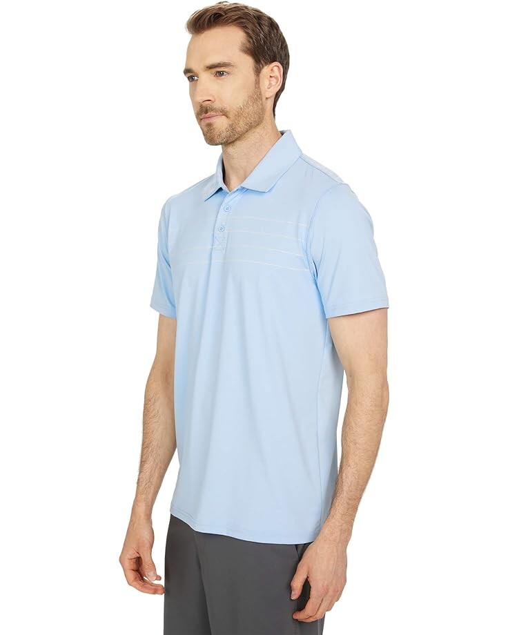 

Поло The Normal Brand Fore Stripe Performance Polo, цвет Blue Fog