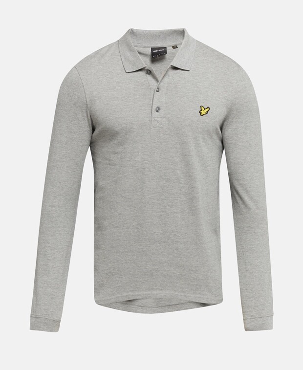 

Рубашка-поло с длинными рукавами Lyle & Scott, цвет Medium Grey