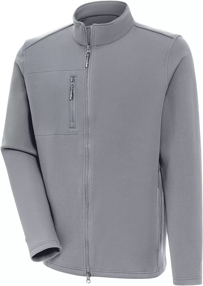 цена Мужская куртка для гольфа с молнией во всю длину Antigua Objection DBP, серый