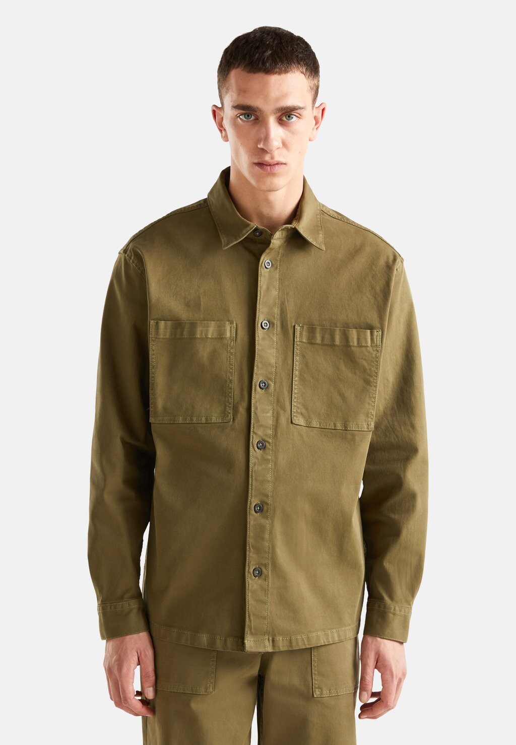 

Рубашка Overshirt With Pockets United Colors of Benetton, зеленый