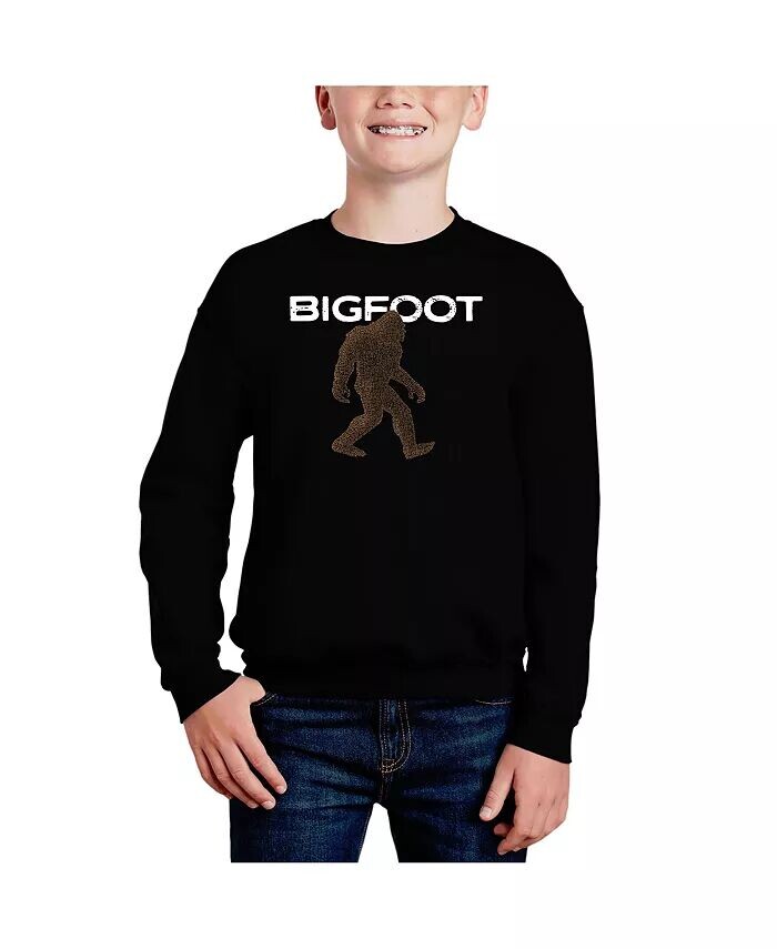 

Bigfoot — толстовка с круглым вырезом Big Boy's Word Art La Pop Art, черный