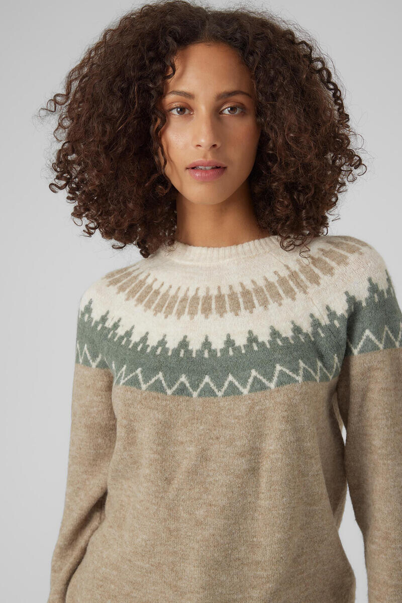 

Жаккардовый свитер Vero Moda, серый