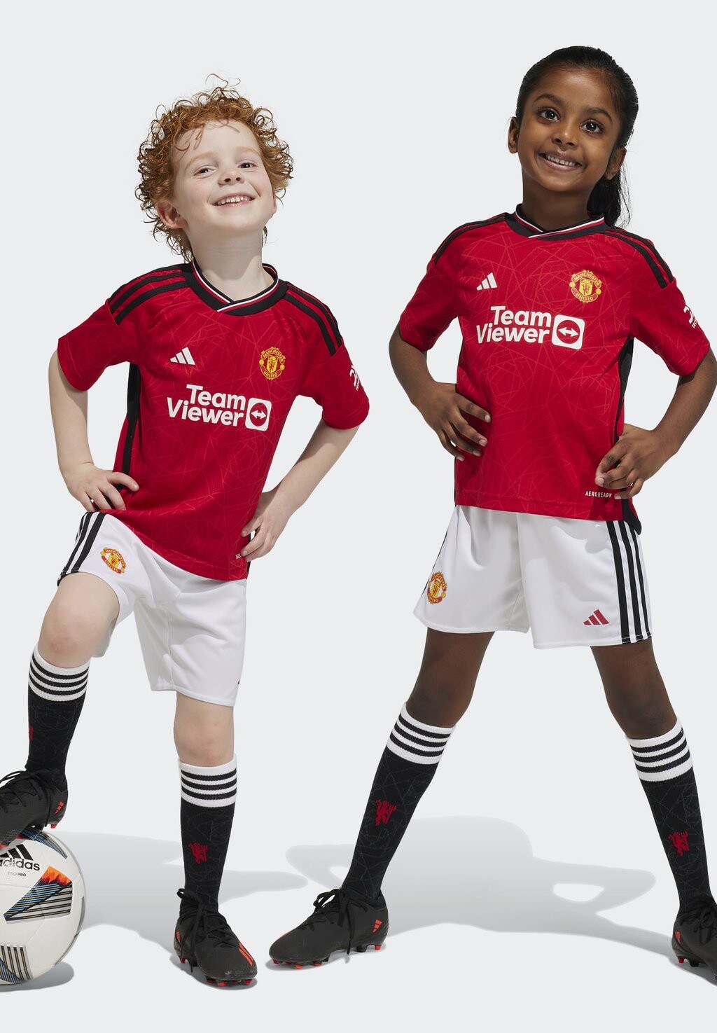 

спортивная футболка Manchester United Home Mini Adidas, цвет team collegiate red/white