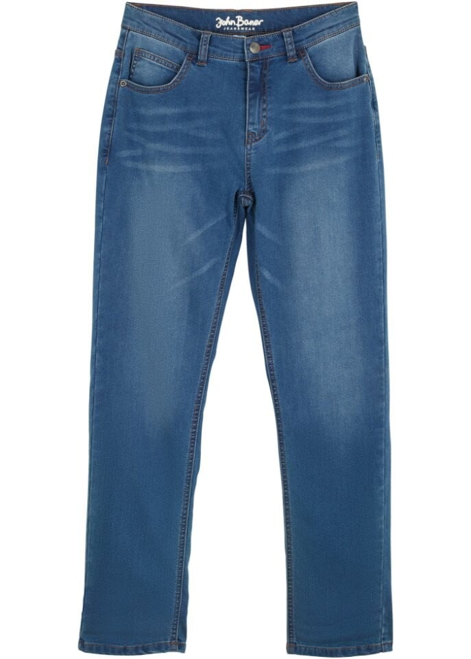 

Джинсы для мальчиков узкого кроя с флисом John Baner Jeanswear, оранжевый