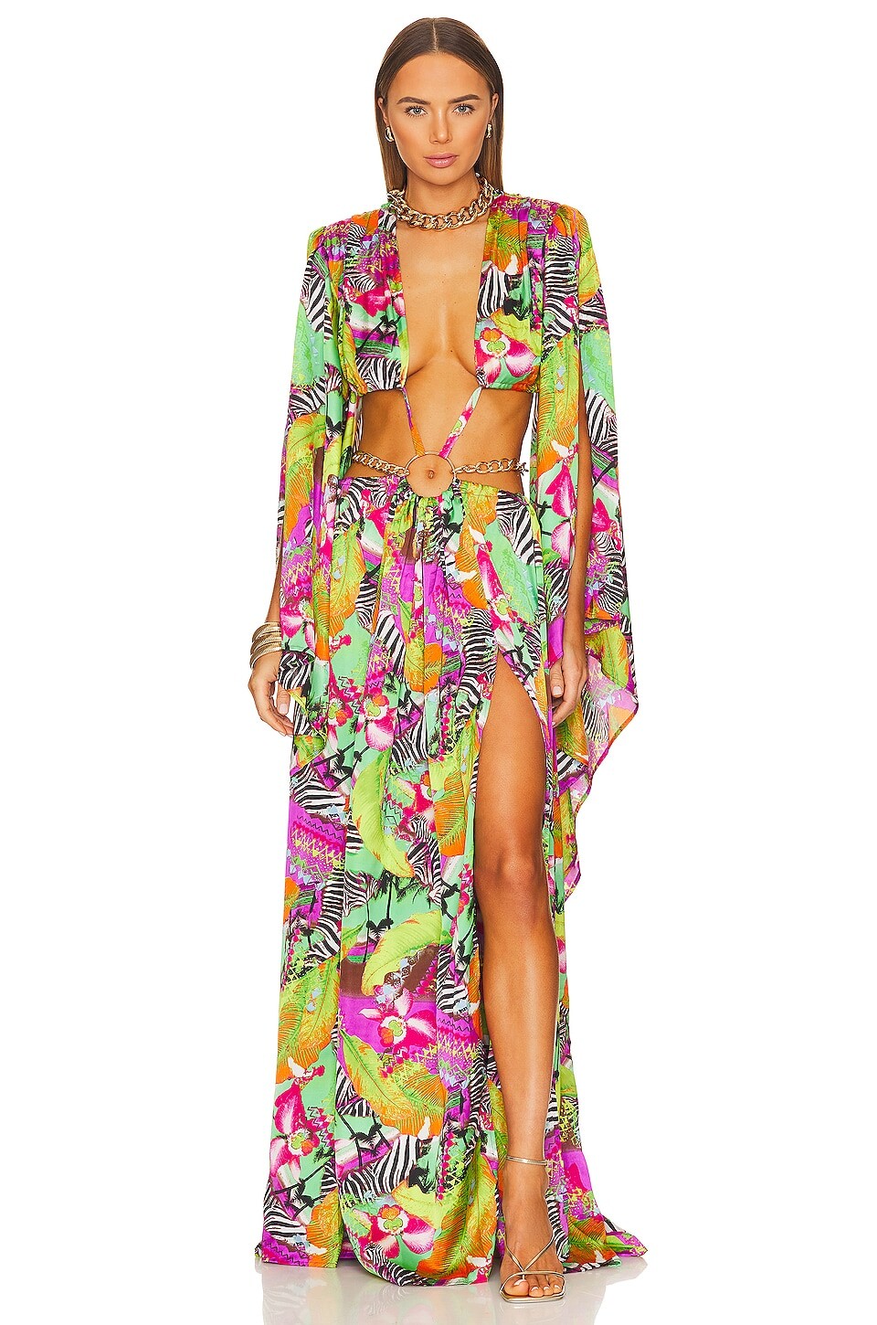 

Платье макси Bronx and Banco Jungle Miami, цвет Multicolor